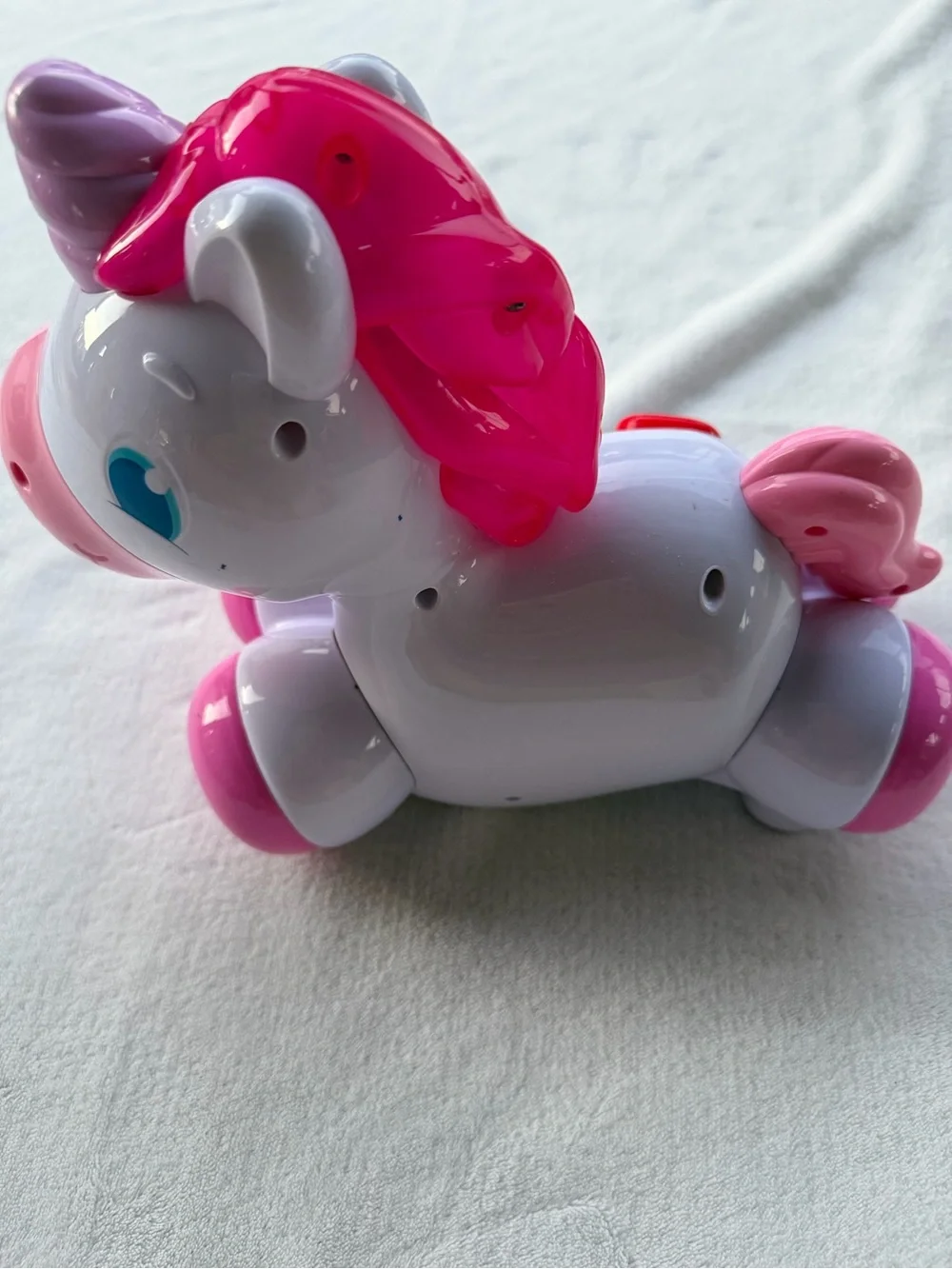 Educational Pink and White Unicorn Number Toy